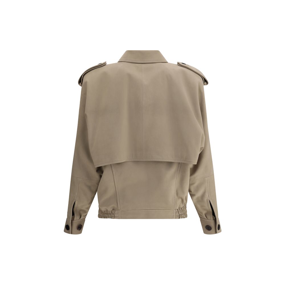 Saint Laurent Suede Bomber Jacket