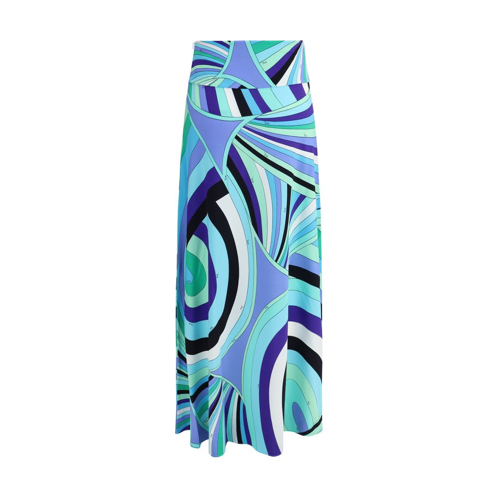 Emilio Pucci Iride Print Long Skirt