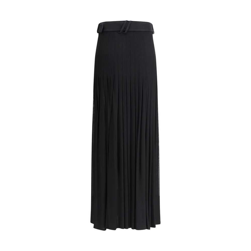 Burberry Pleated Midi Skirt