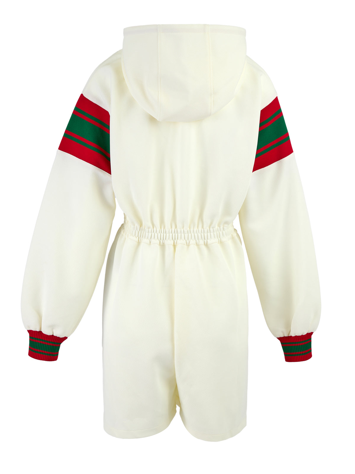 Gucci Polyester Cream Hooded Logo Sweatsuit