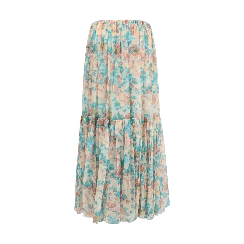 Chloé Long Floral Skirt