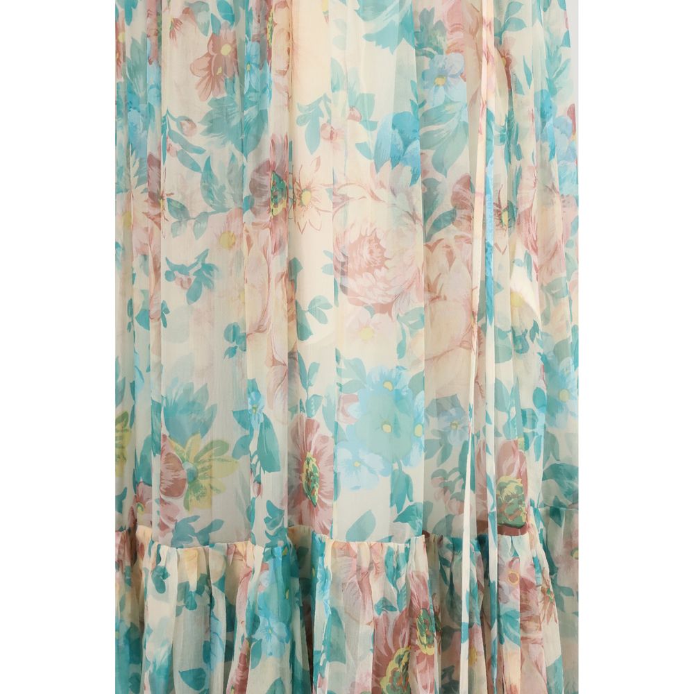 Chloé Long Floral Skirt