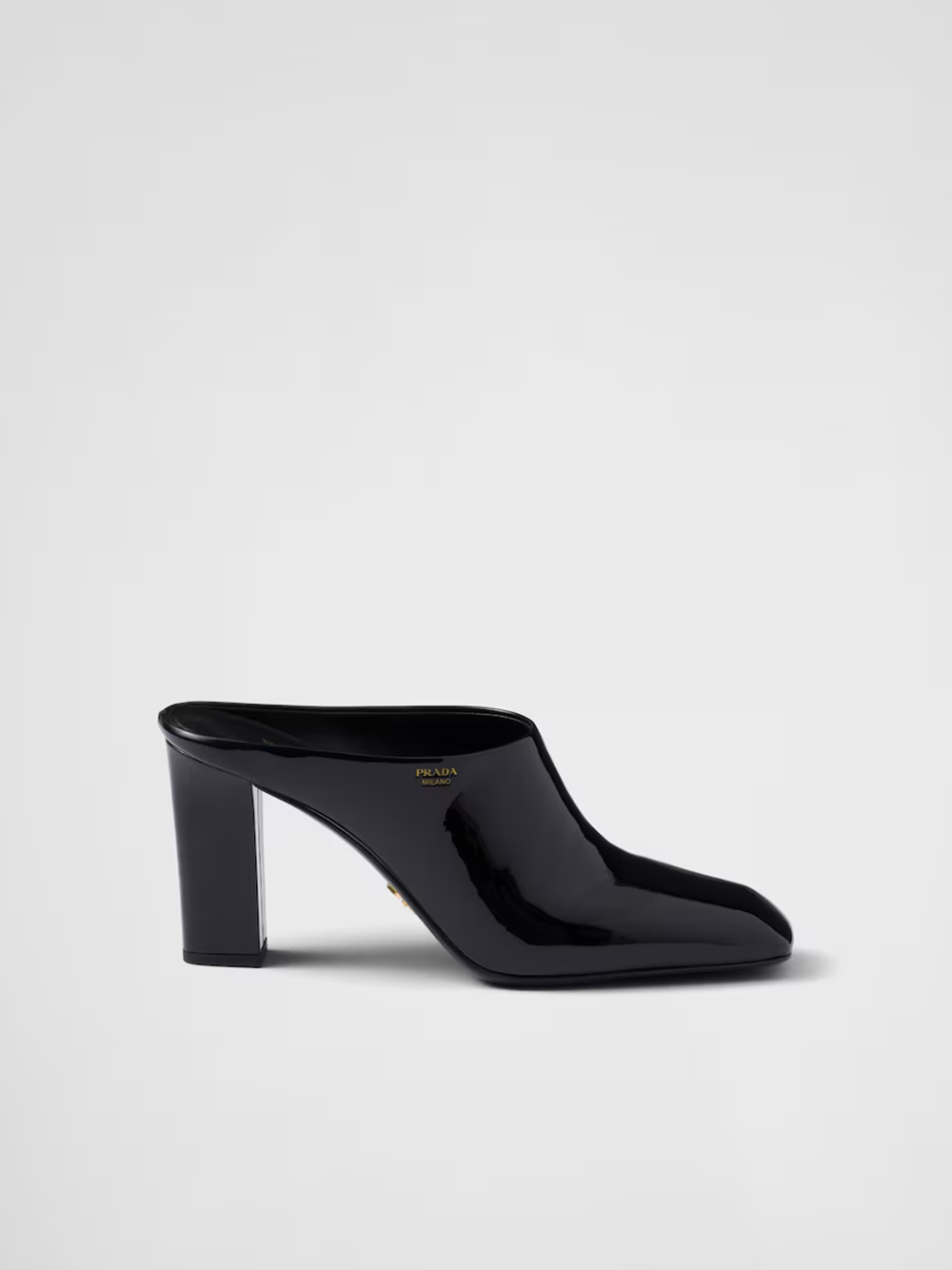 Prada Leather Patent Heeled Sandals