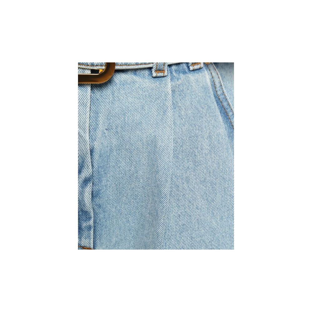 Balmain Blue Cotton Short