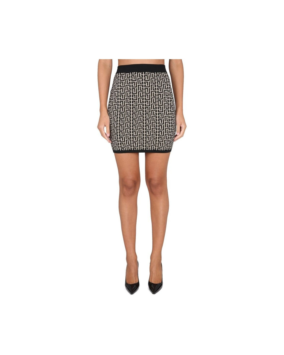 Balmain Black Viscose Skirt Glam Steals