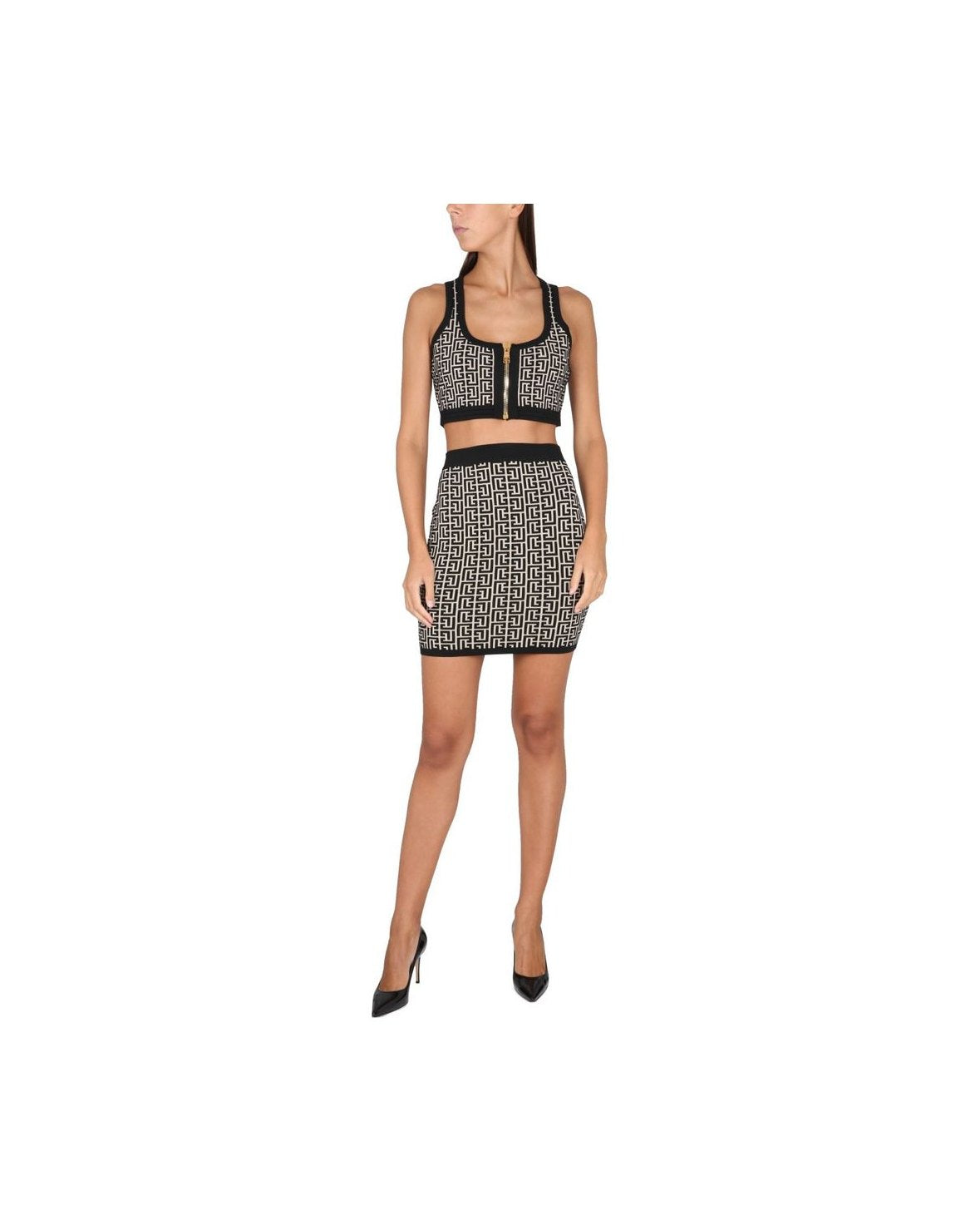 Balmain Black Viscose Skirt Glam Steals