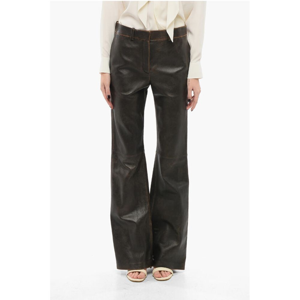 Loewe Leather Flared Pant
