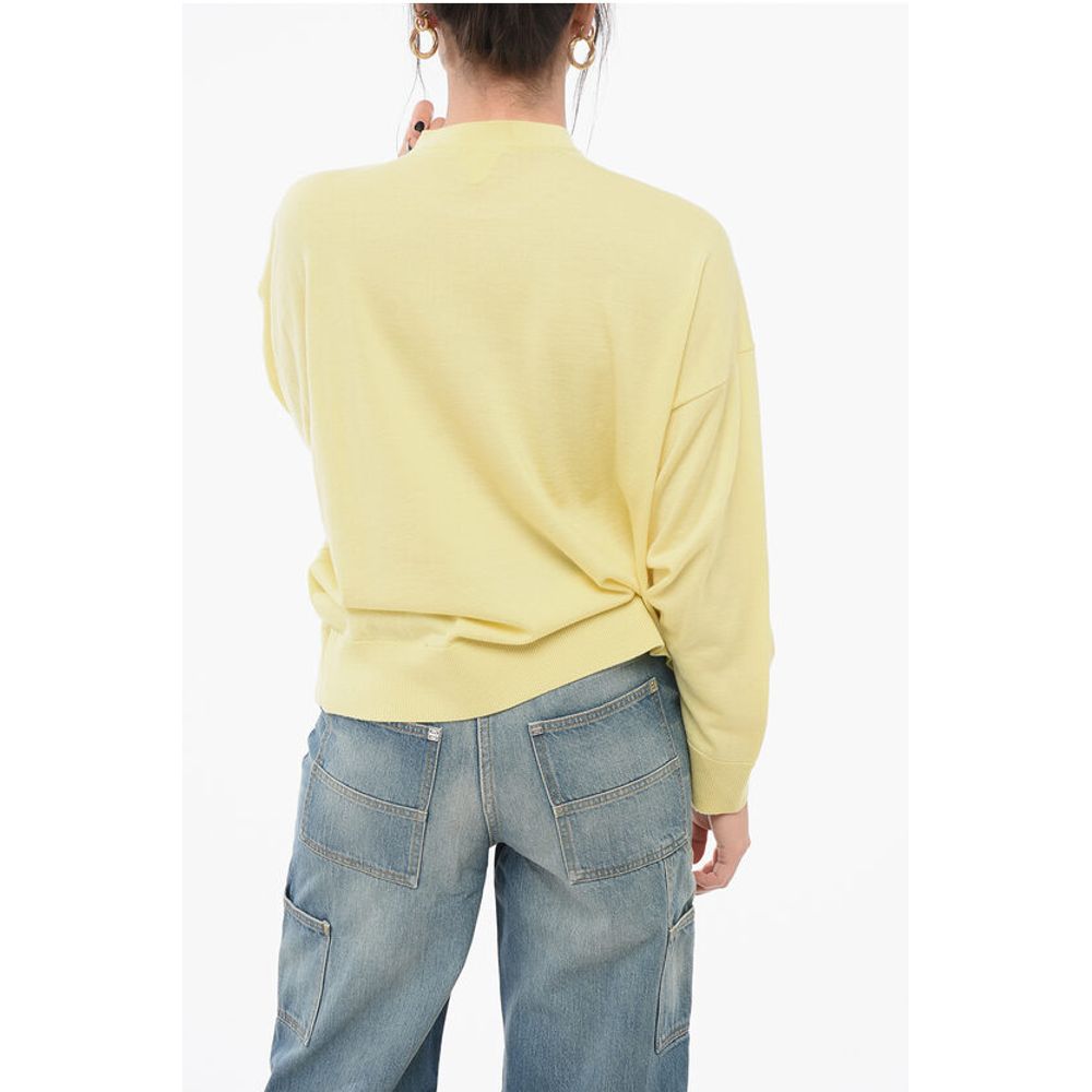Bottega Veneta Wool Straight Fit Crew Neck Sweater