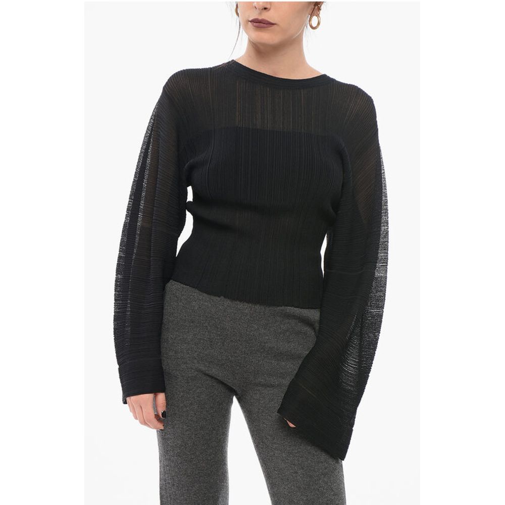 Stella Mccartney Ribbed Viscose Blend Sweater