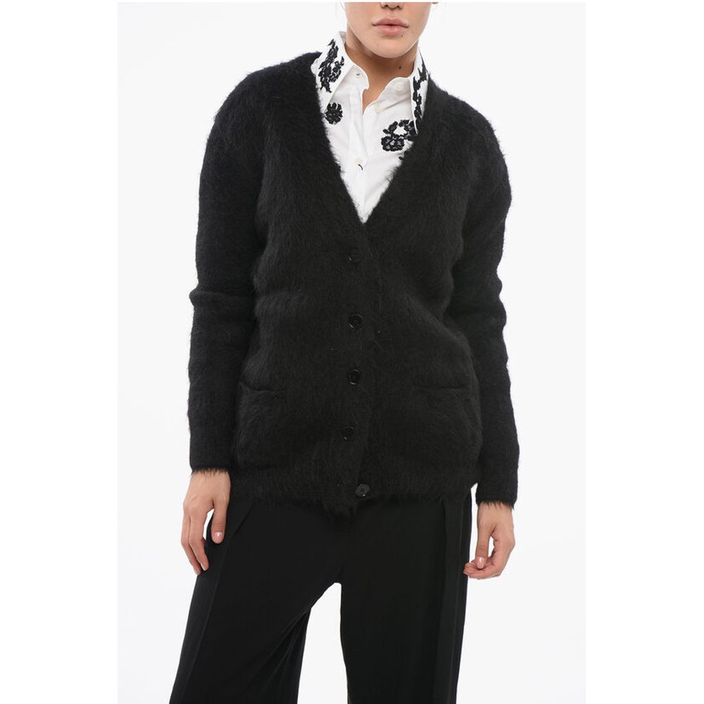 Givenchy Alpaca Blend Cardigan With 2 Pockets
