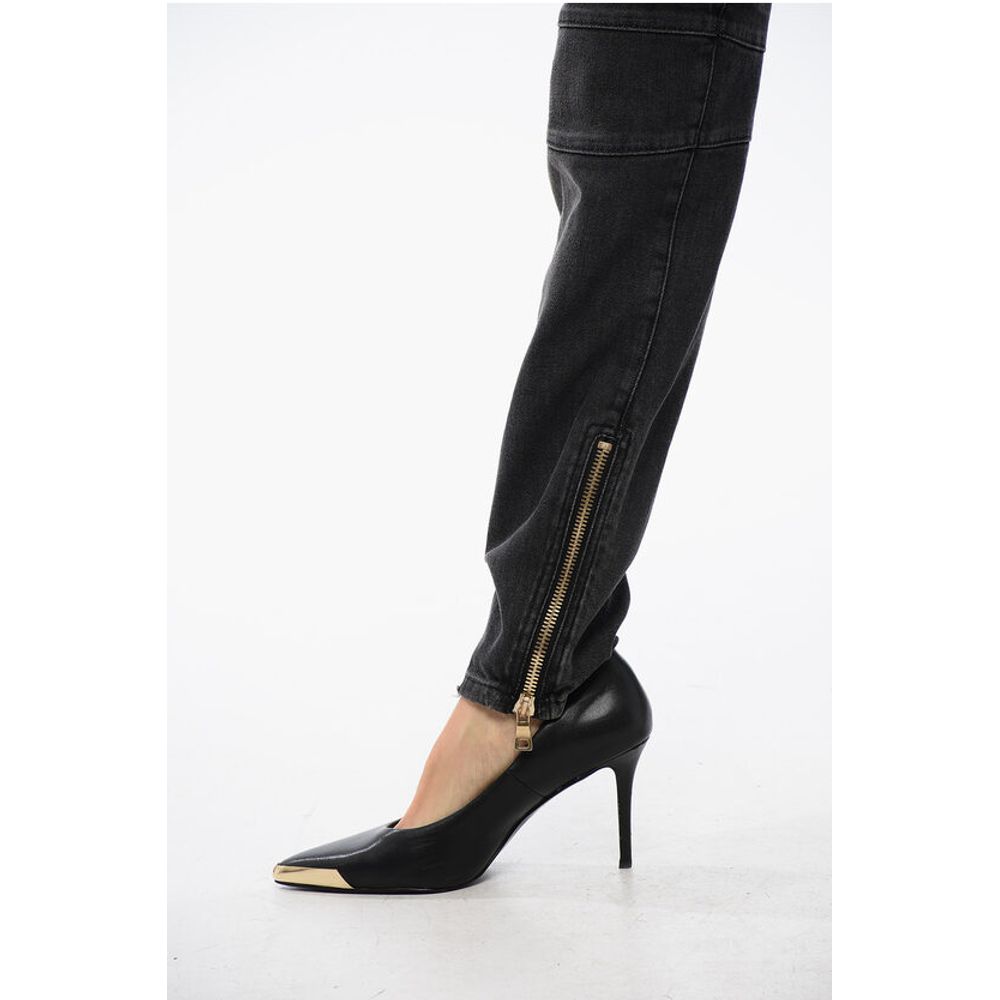 Balmain Biker Denims With Zipped Detailing