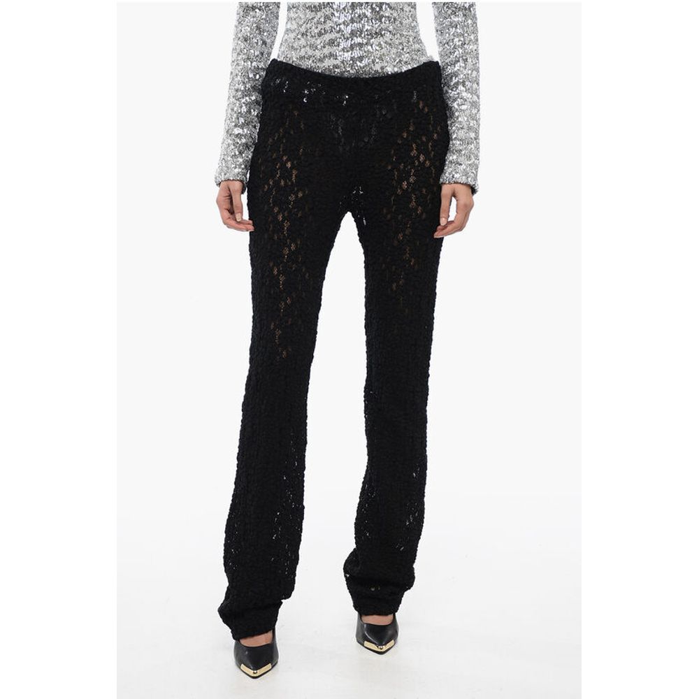 Chloé Embroidered Pant With Flared Leg