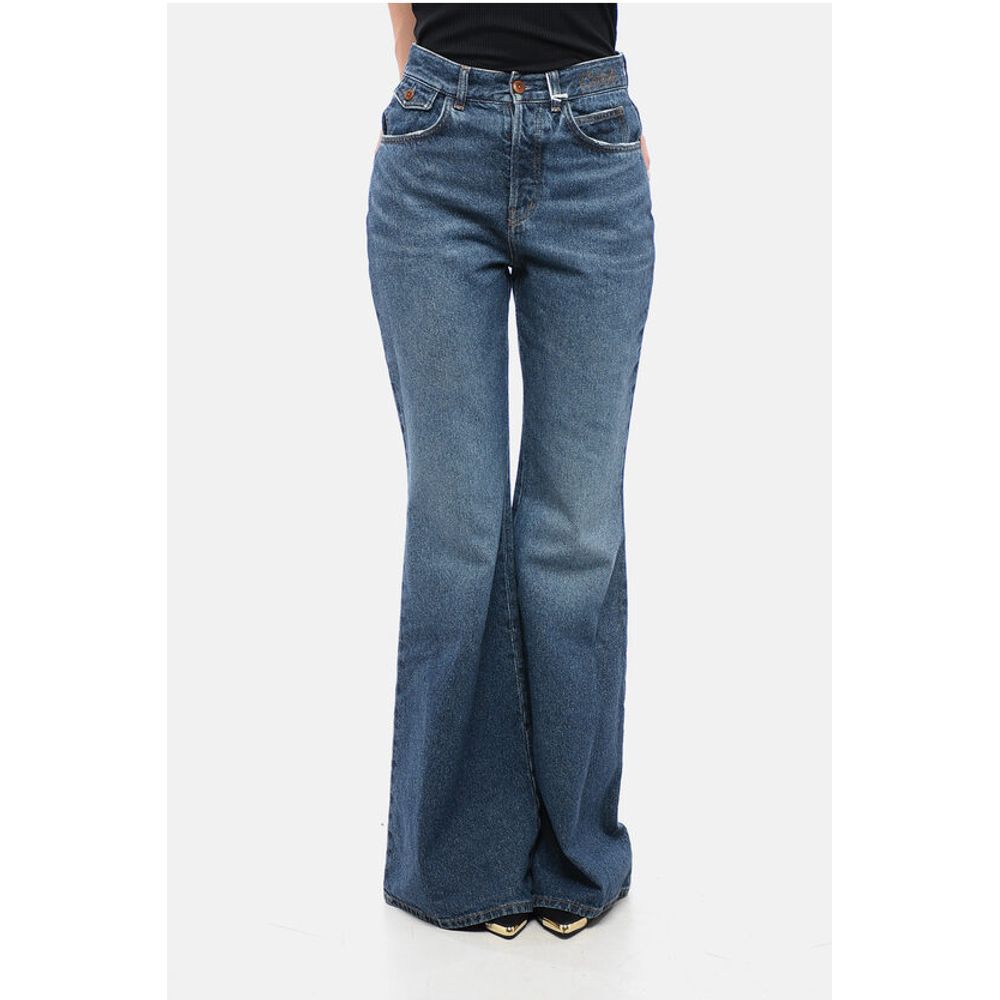 Chloé Cotton Flared Fit Denims 32Cm