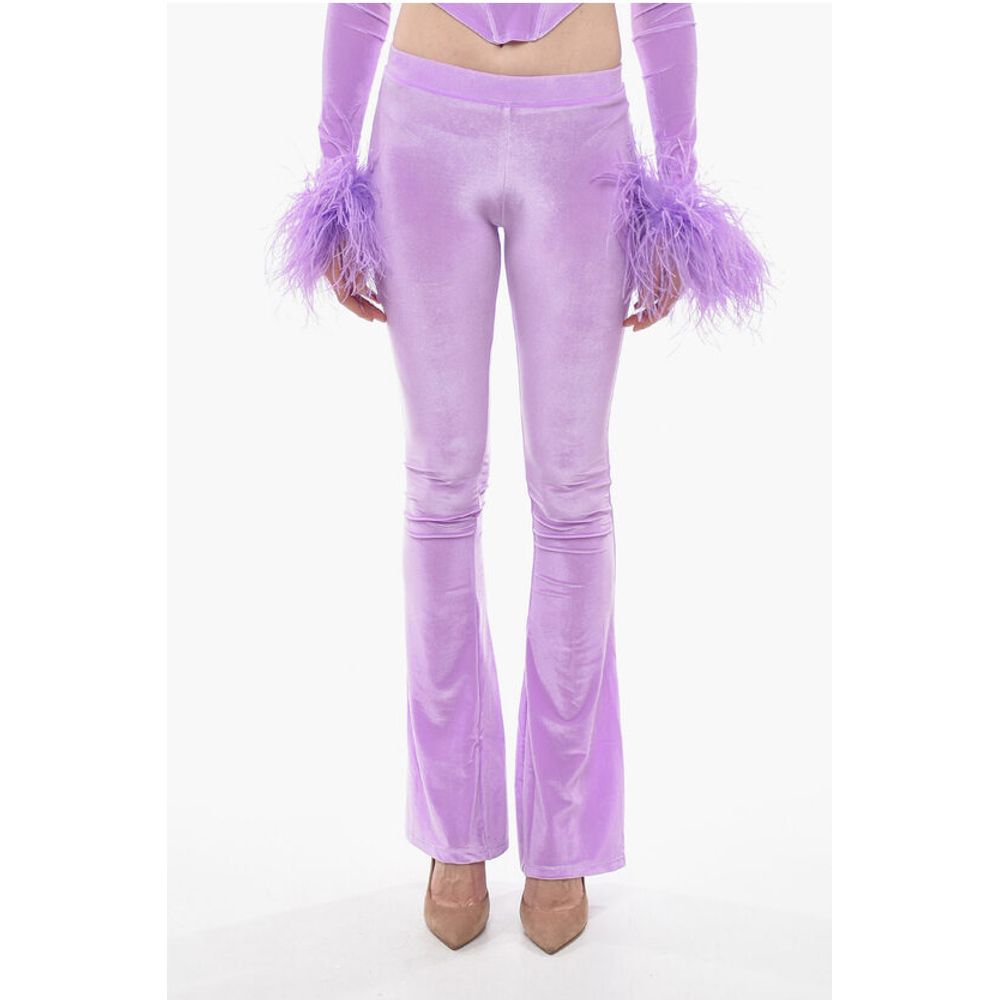 Adriana Hot Couture Boot Cut Chenille Pant With Side Logo