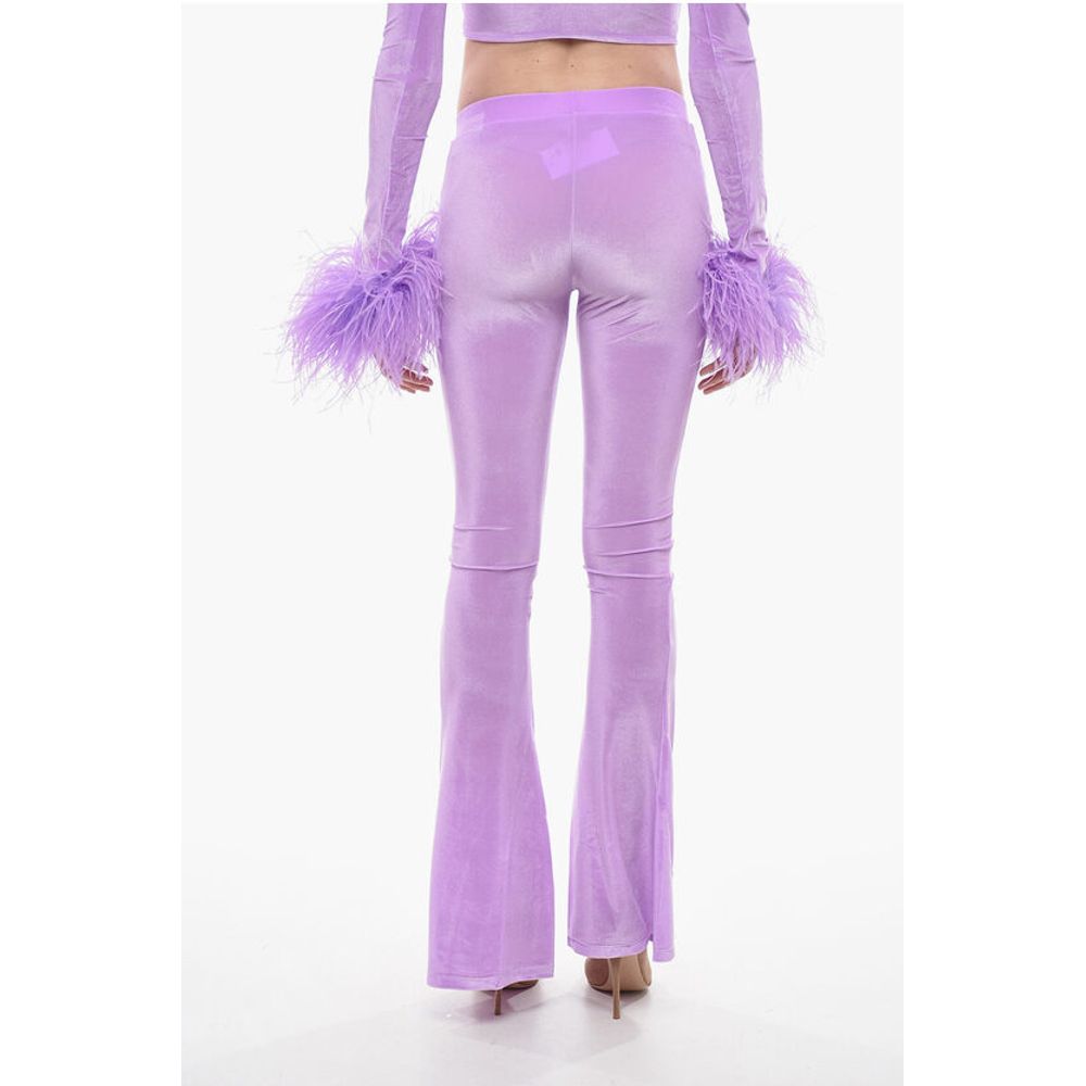 Adriana Hot Couture Boot Cut Chenille Pant With Side Logo