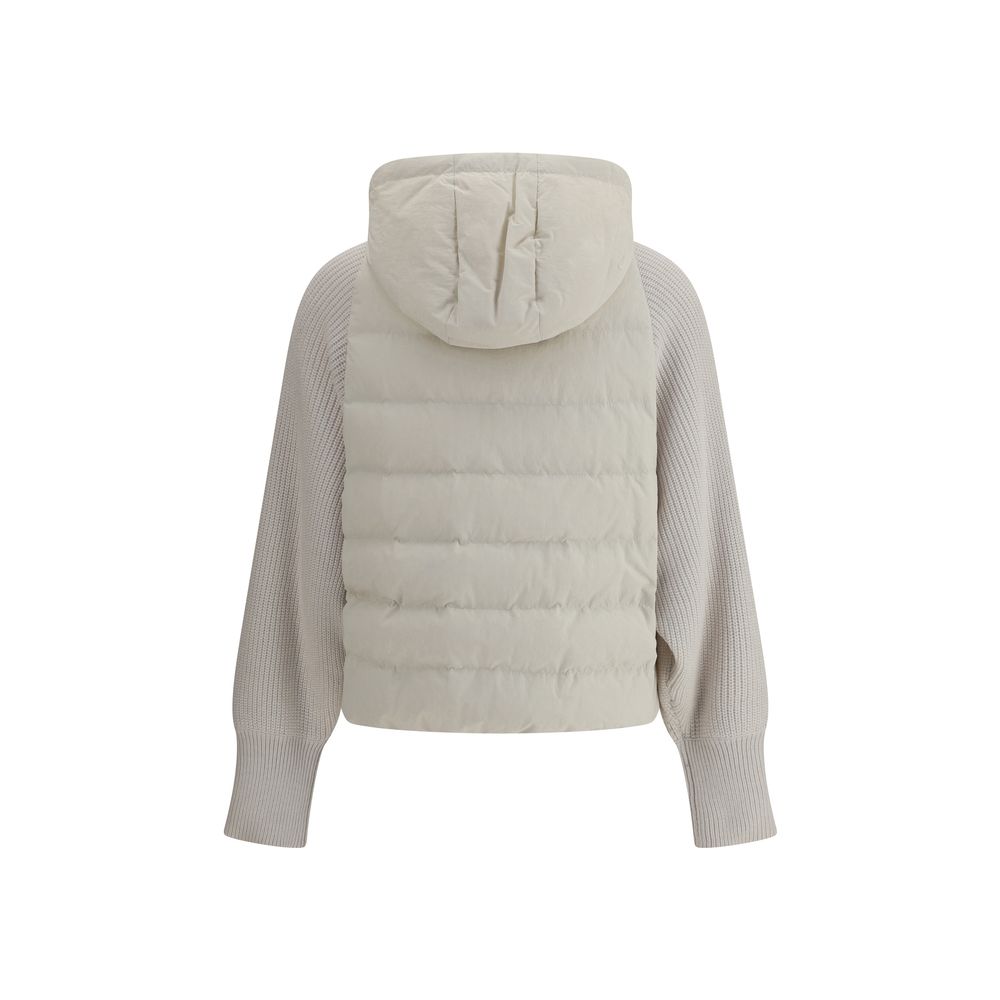 Brunello Cucinelli Wool Sleeved Down Jacket Glam Steals