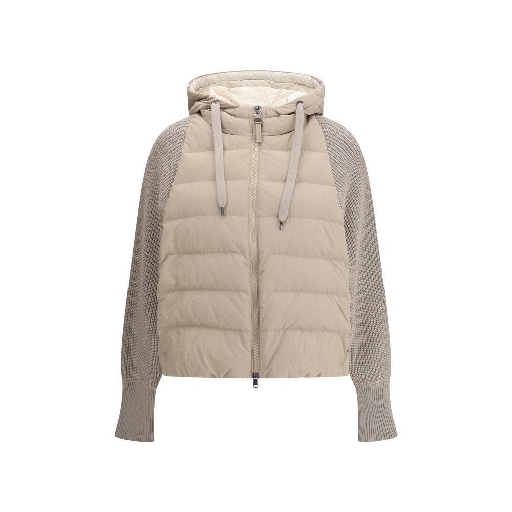 Brunello Cucinelli Wool Sleeved Down Jacket Glam Steals
