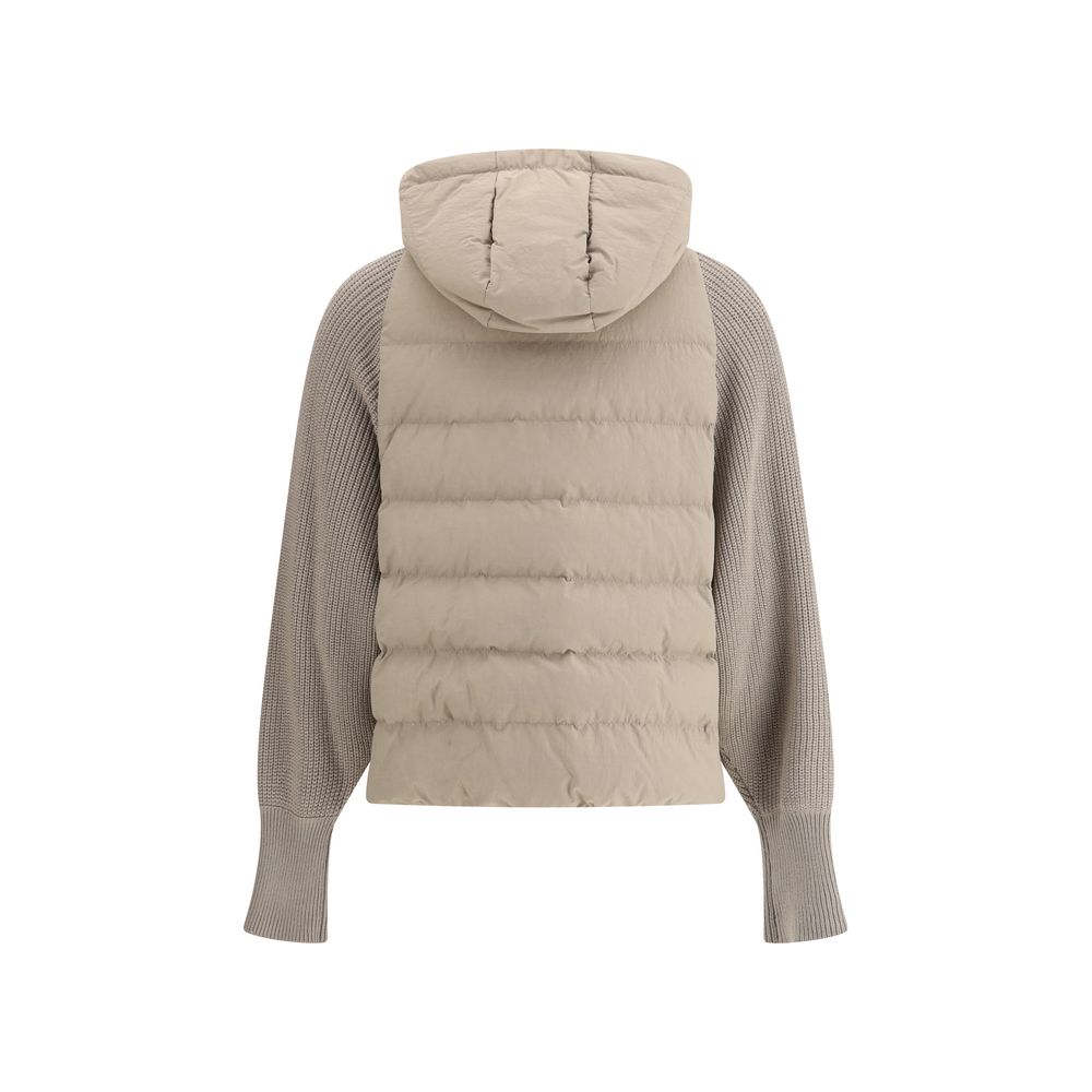 Brunello Cucinelli Wool Sleeved Down Jacket Glam Steals