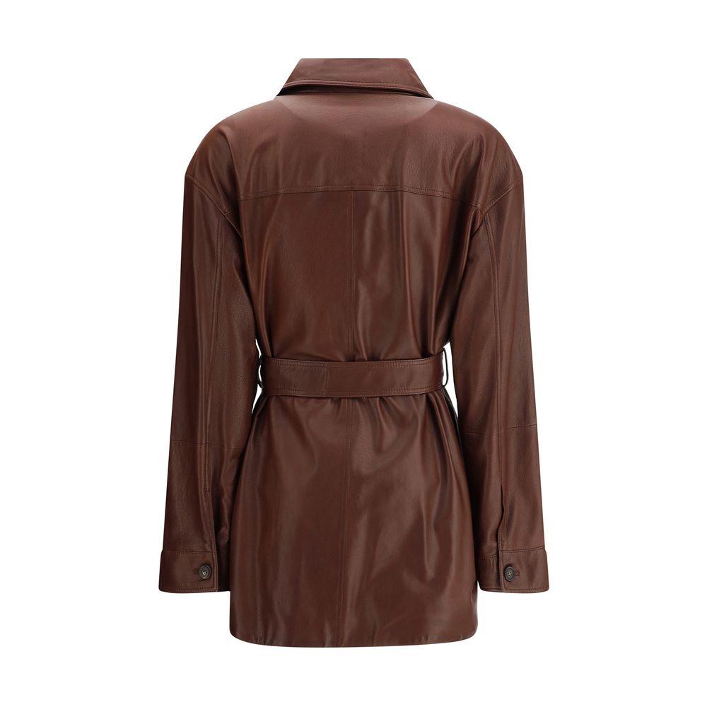 Brunello Cucinelli Leather Saharan Jacket Glam Steals