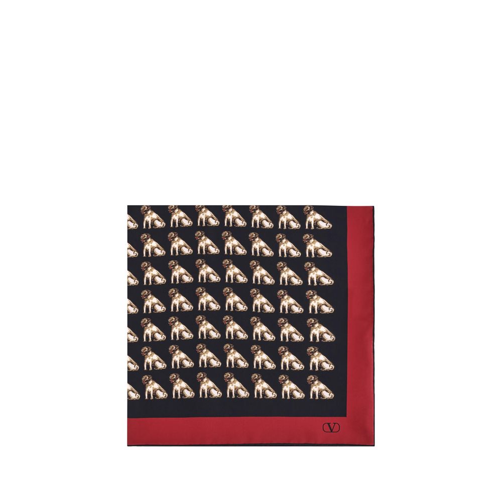 Valentino Silk Garavani Petit Charles Scarf
