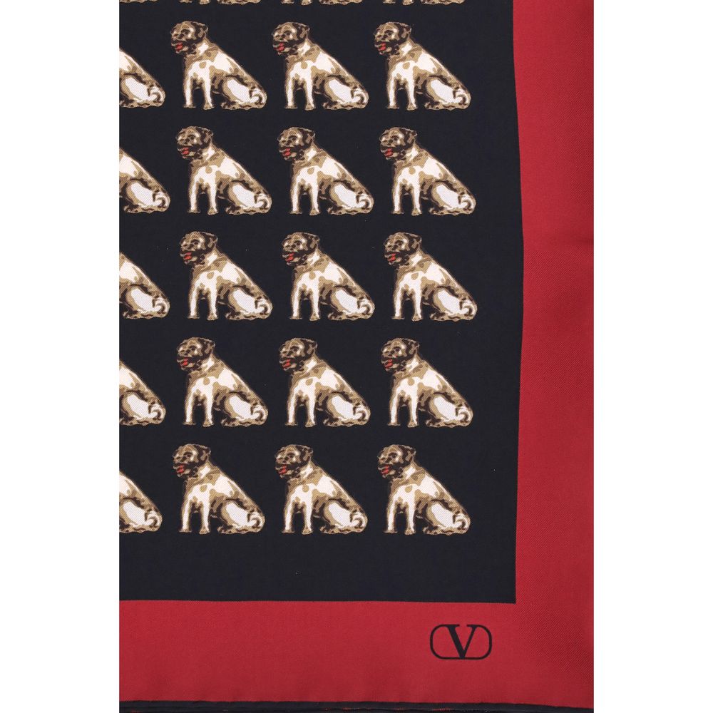 Valentino Silk Garavani Petit Charles Scarf