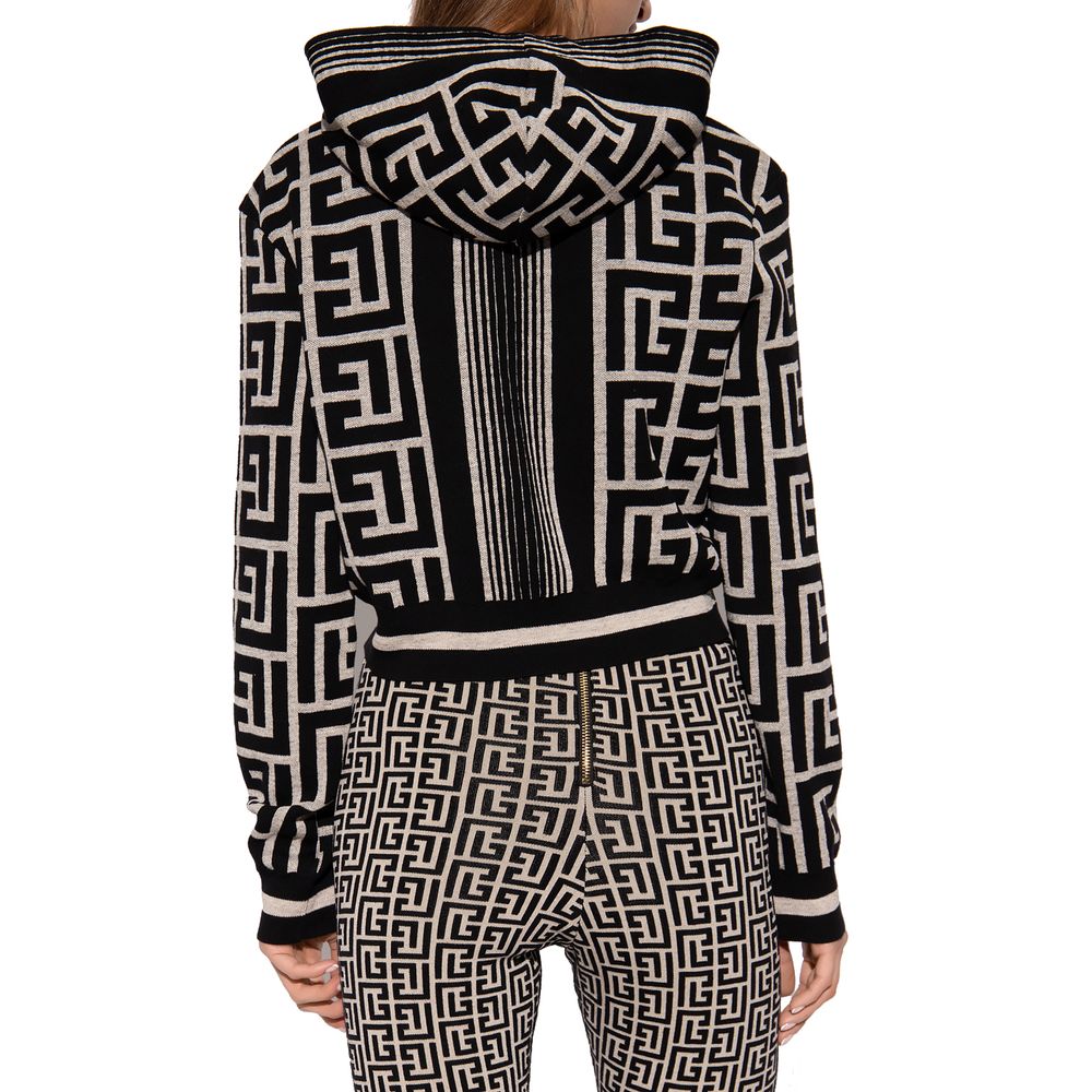 Balmain Black Wool Merino Sweater