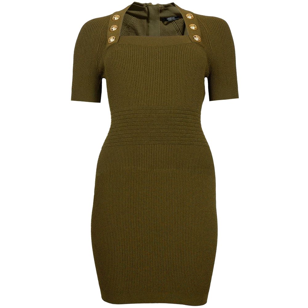 Balmain Green Viscose Top & T-Shirt