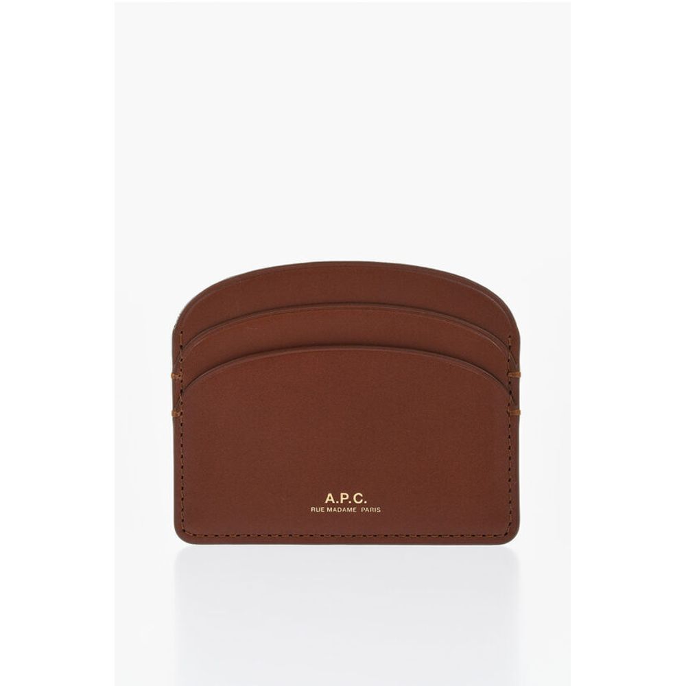 A.P.C. Leather Apc Solid Color Card Holder