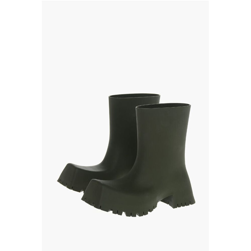 Balenciaga Squared Design Trooper Rubber Boots