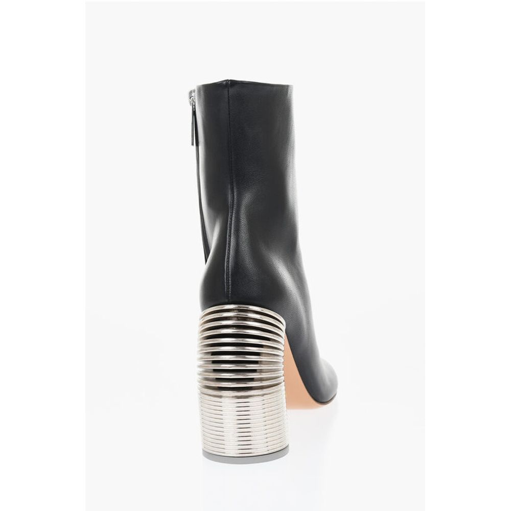 Off-White Off White Leather Off White Spring Boots Statement Heel 11 Cm