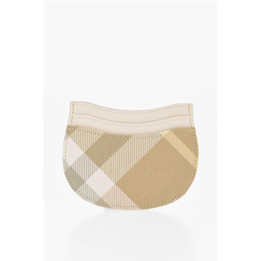 Burberry Leather Checked And Fabric Rocking Horse Card Holder