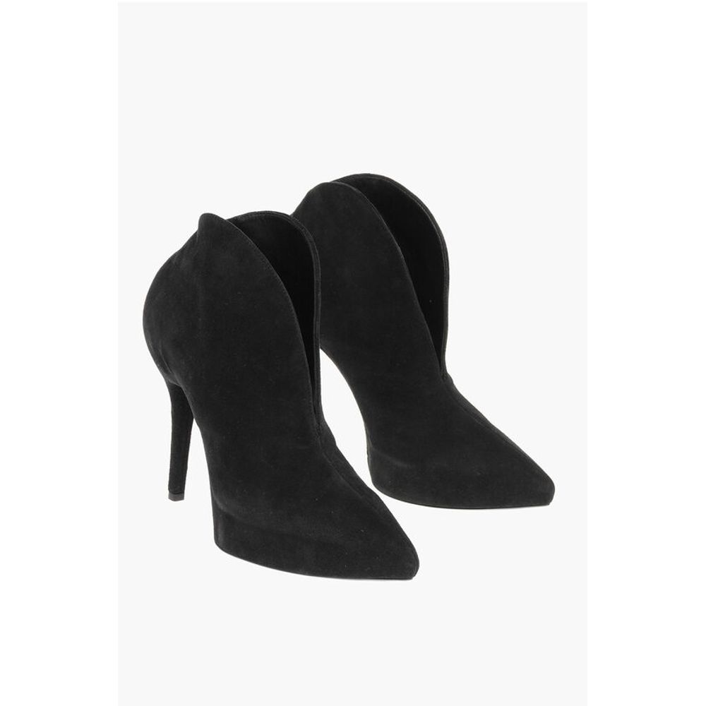 Alaïa Suede Boots With Front V Design 11Cm