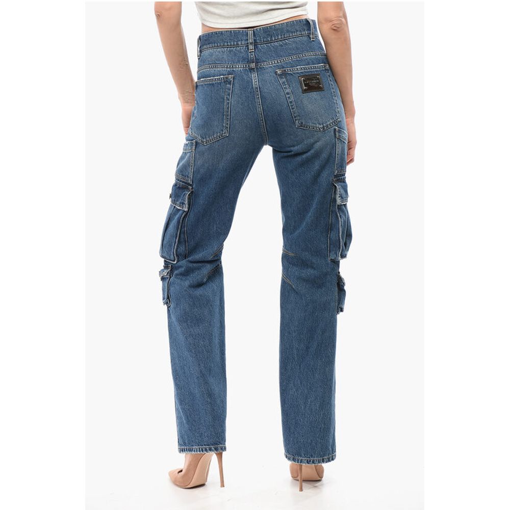 Dolce & Gabbana Distressed Cargo Denims 21Cm