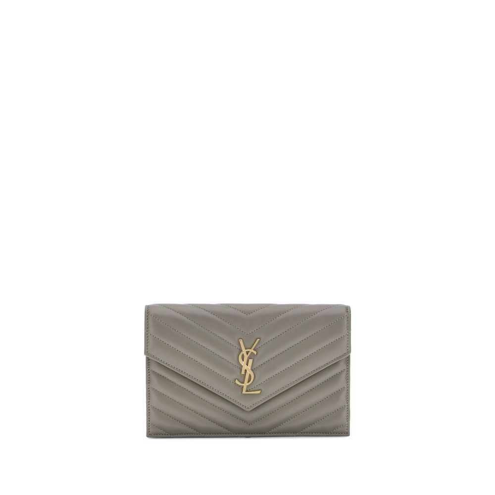 Saint Laurent Wallet With Shoulder Strap