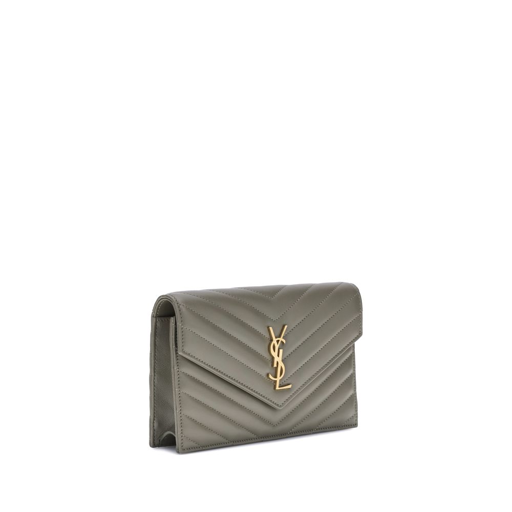 Saint Laurent Wallet With Shoulder Strap