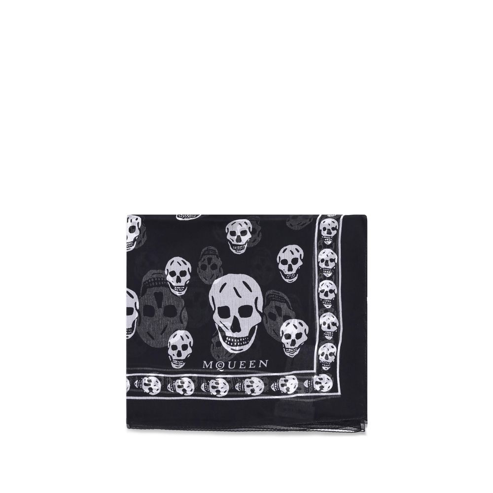 Alexander Mcqueen Silk Skull Scarf