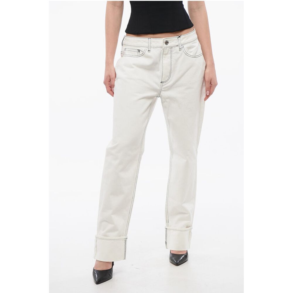 Burberry Straight Fit Denims With Contrasting Stitching 20Cm