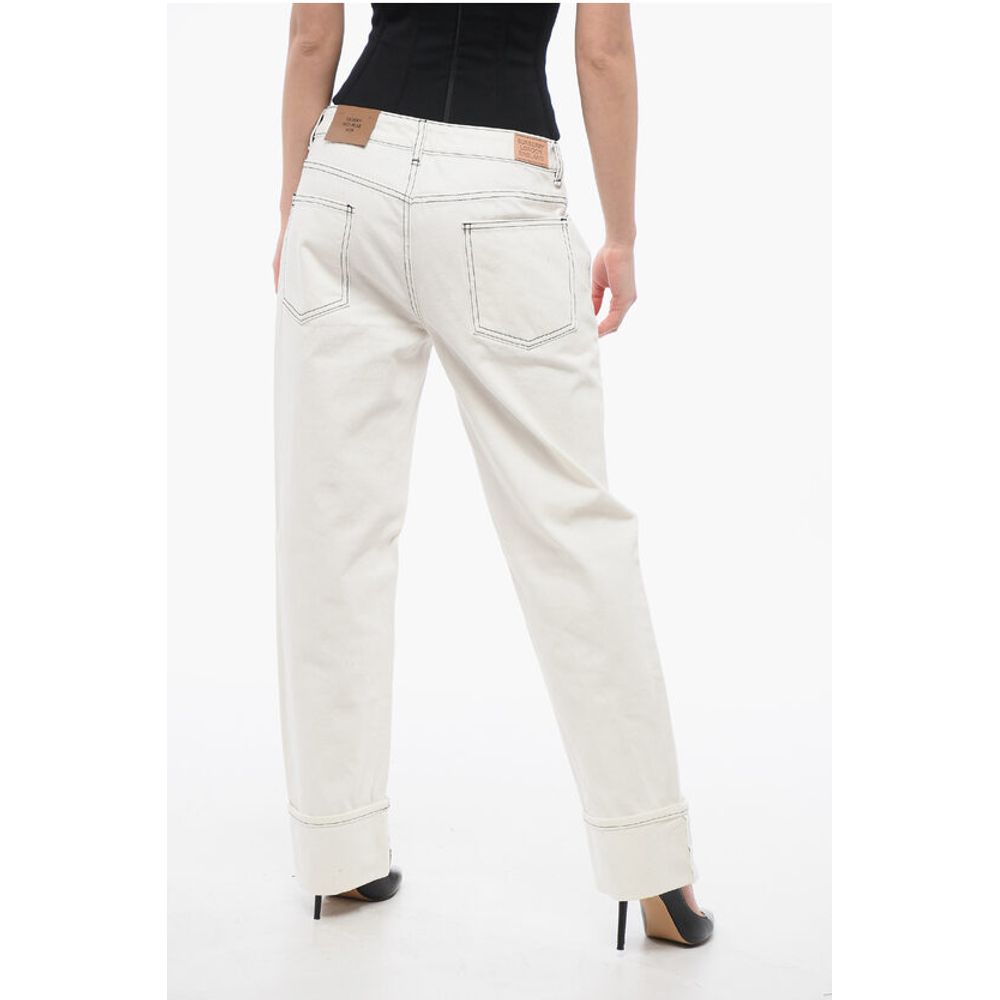 Burberry Straight Fit Denims With Contrasting Stitching 20Cm