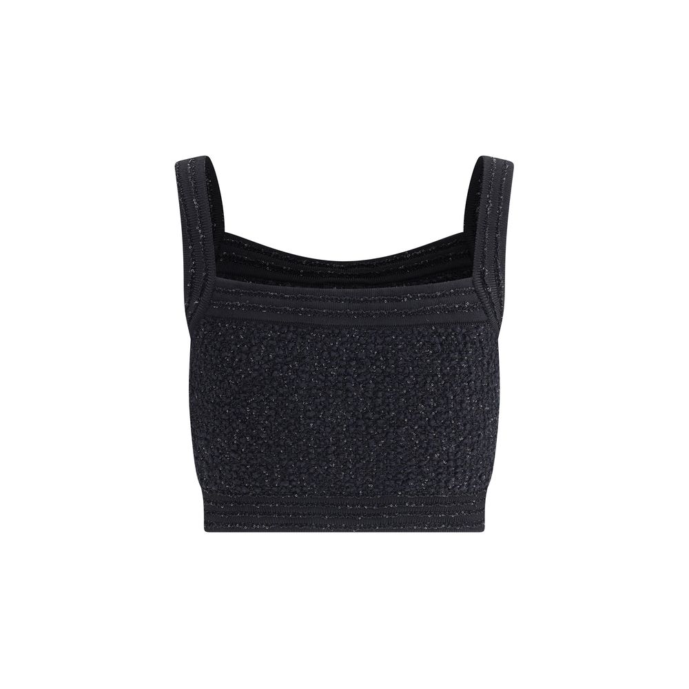 Balmain Light Tweed Straps Top