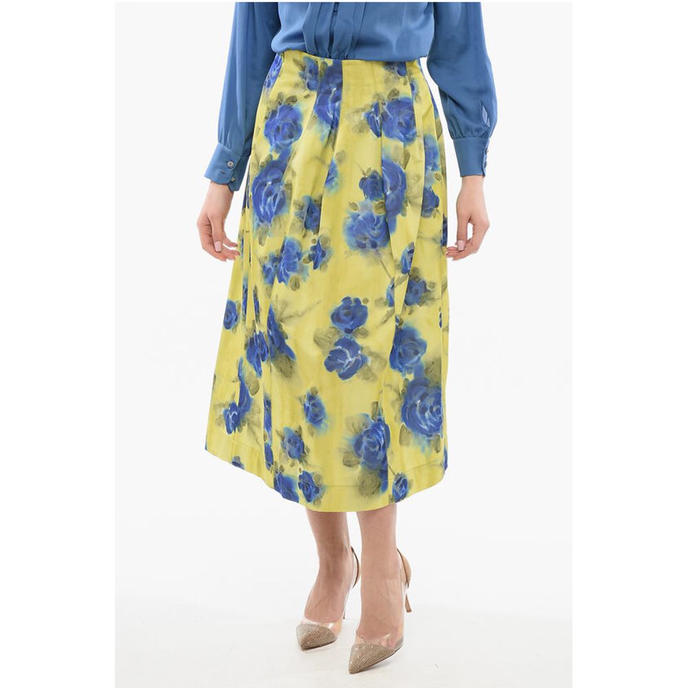 Marnie Marni Taffeta Idyll Printed Skirt