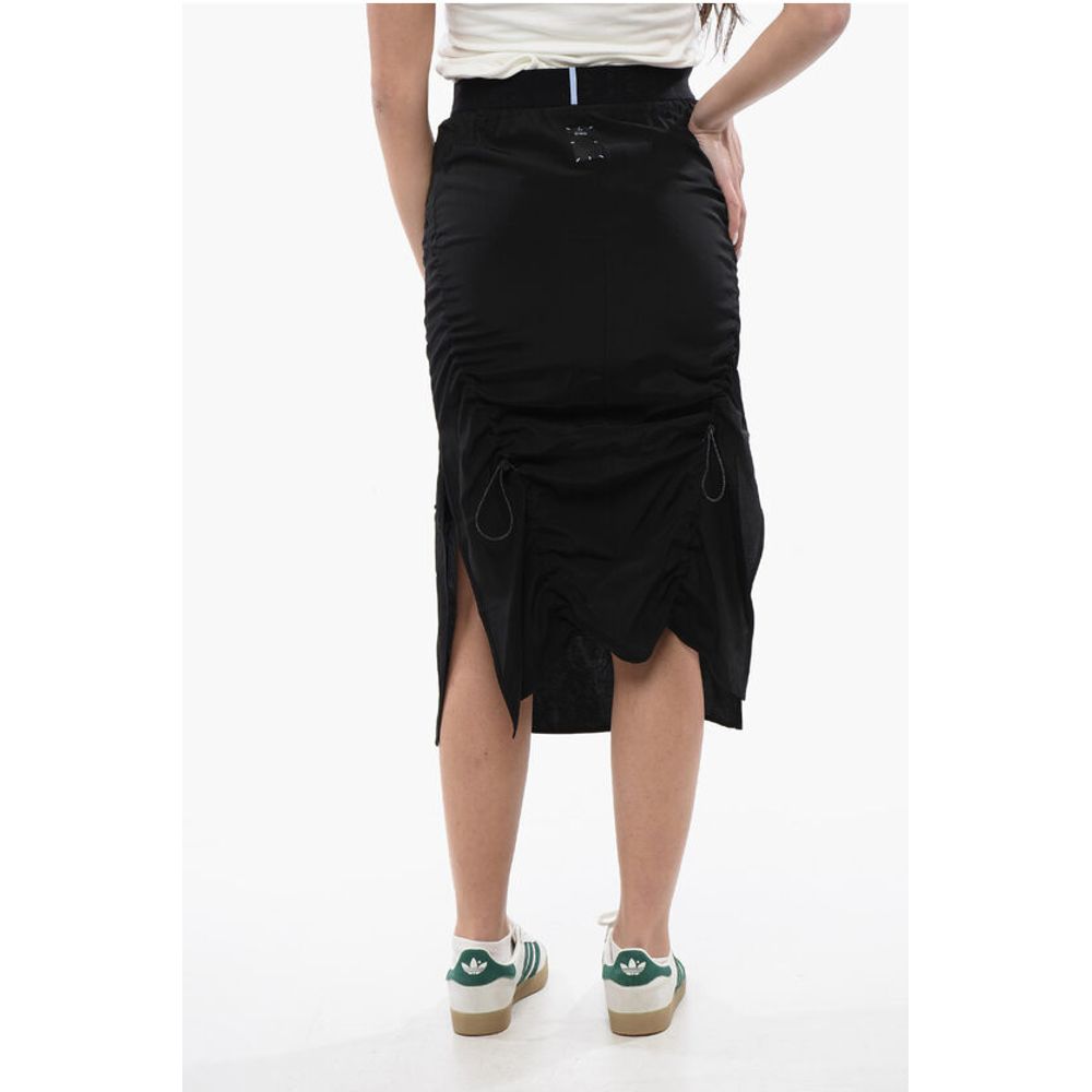 Alexander Mcqueen Mcq Draped Pencil Skirt With Double Side Splits