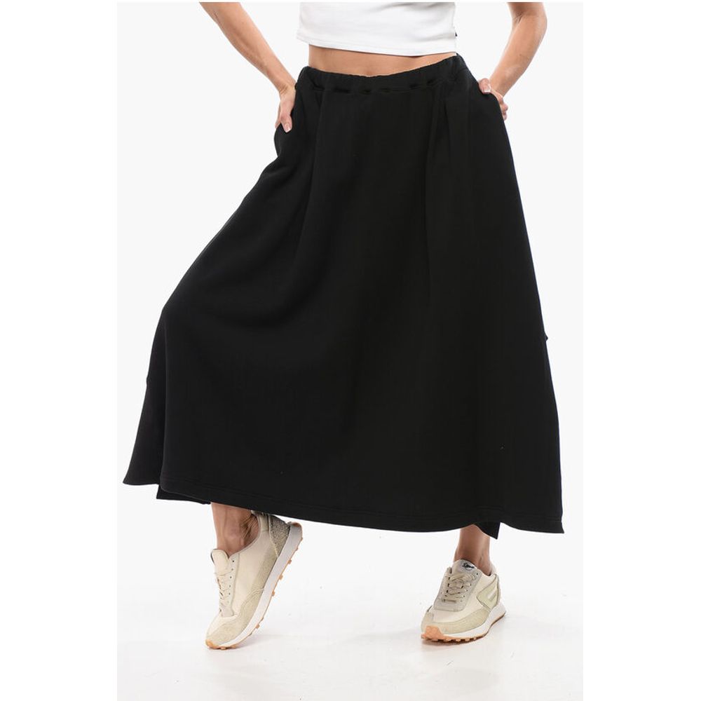 Yohji Yamamoto Fleece Asymmetric Skirt With Pleats
