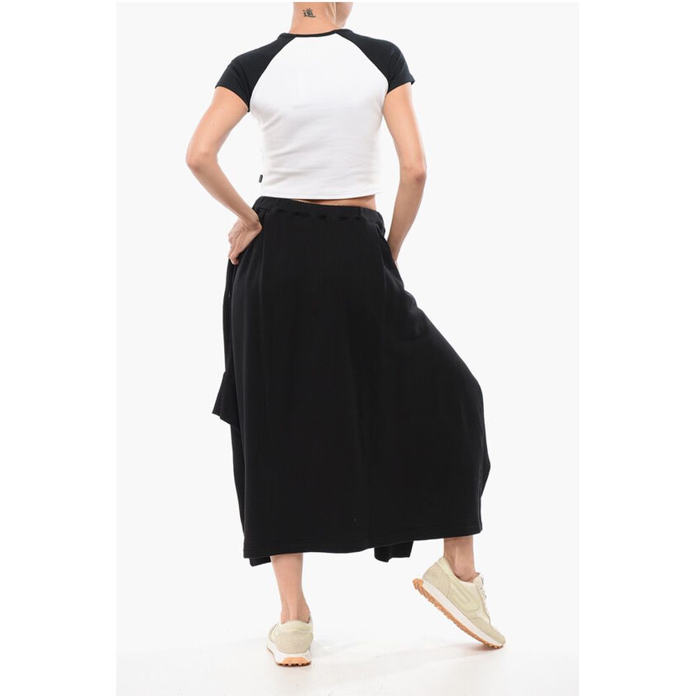 Yohji Yamamoto Fleece Asymmetric Skirt With Pleats