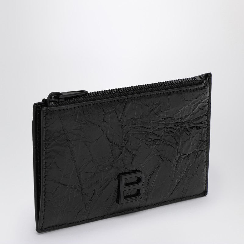 Balenciaga Black Card Case With Coin Purse