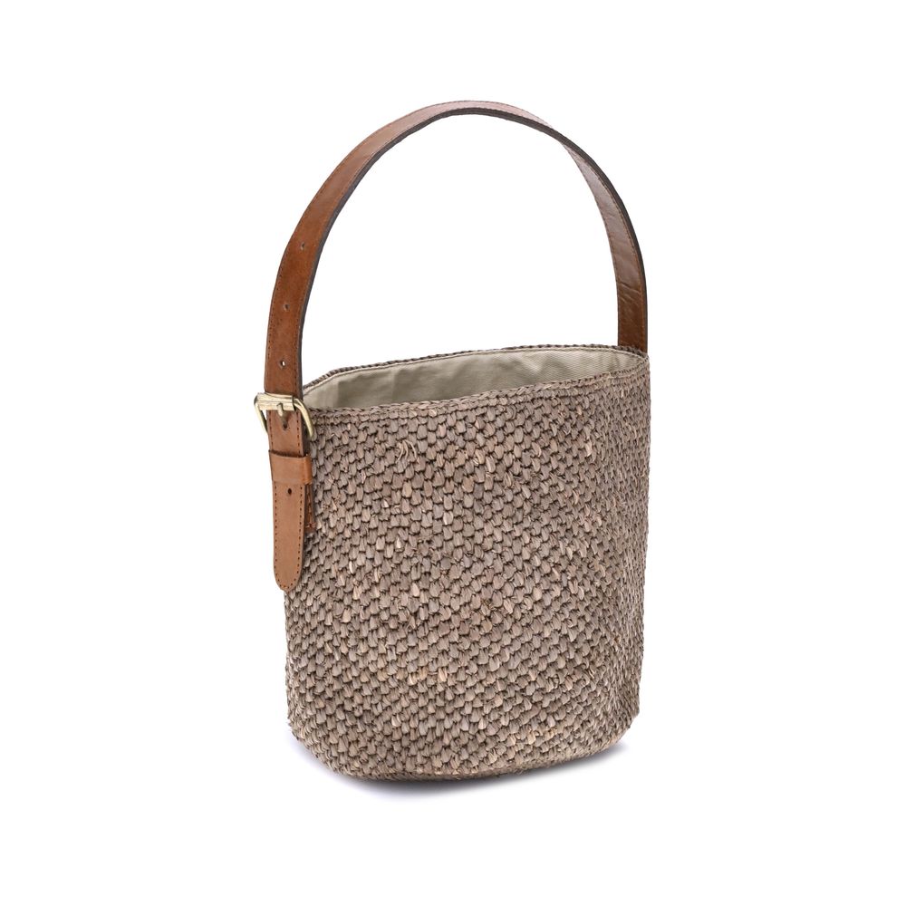 Ibeliv Raffia Lova Bucket Bag