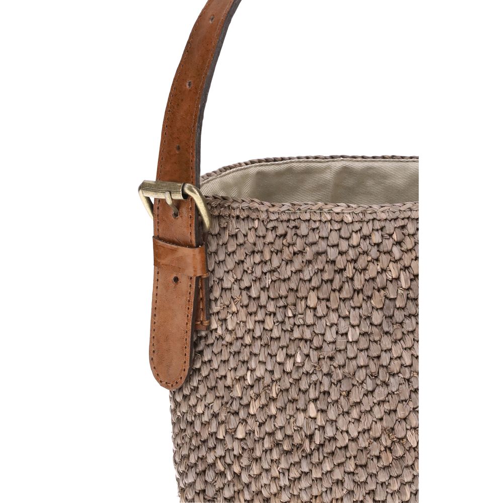 Ibeliv Raffia Lova Bucket Bag
