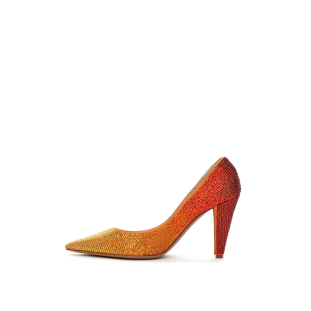 Alexandre Vauthier Leather Bicolor and Satin Pump