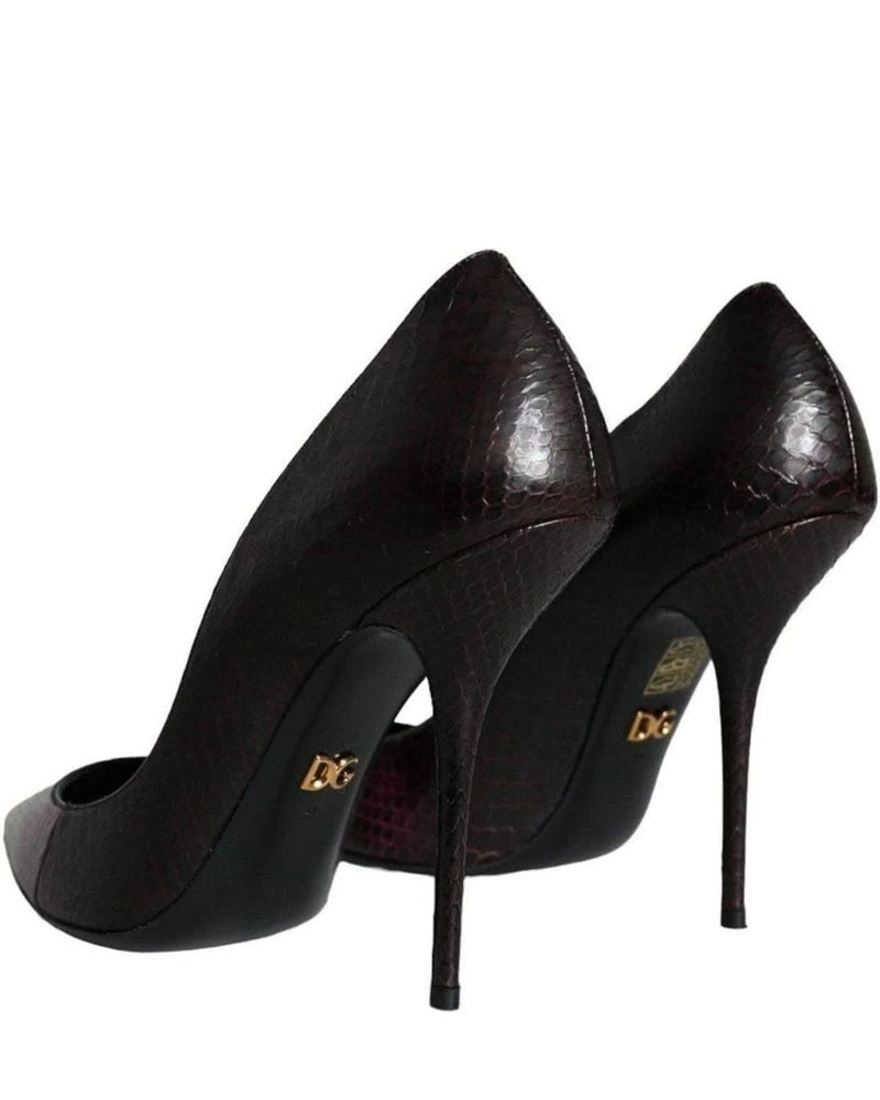 Dolce & Gabbana Multicolor Exotic Leather Heels Pumps Shoes Heels