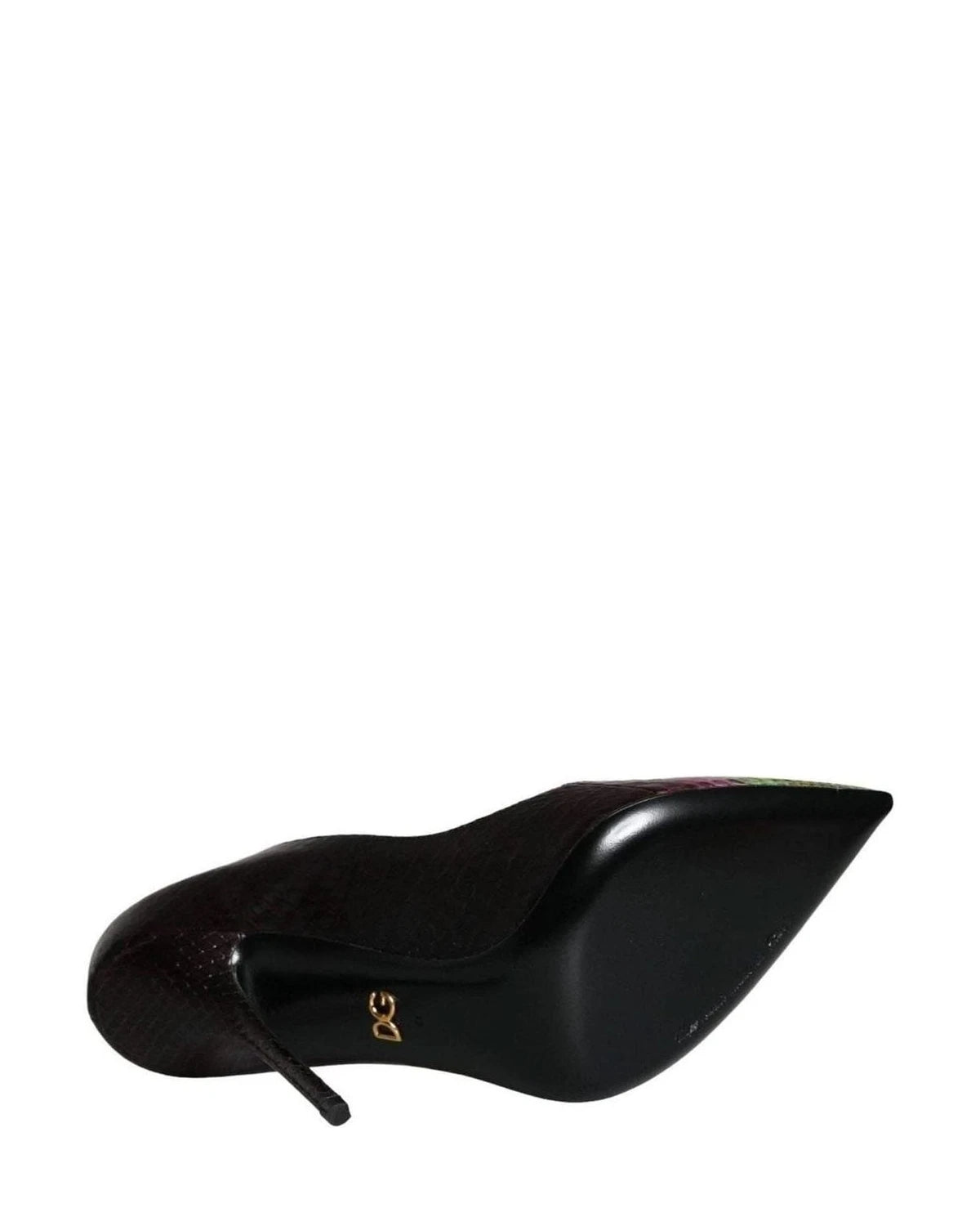 Dolce & Gabbana Multicolor Exotic Leather Heels Pumps Shoes Heels