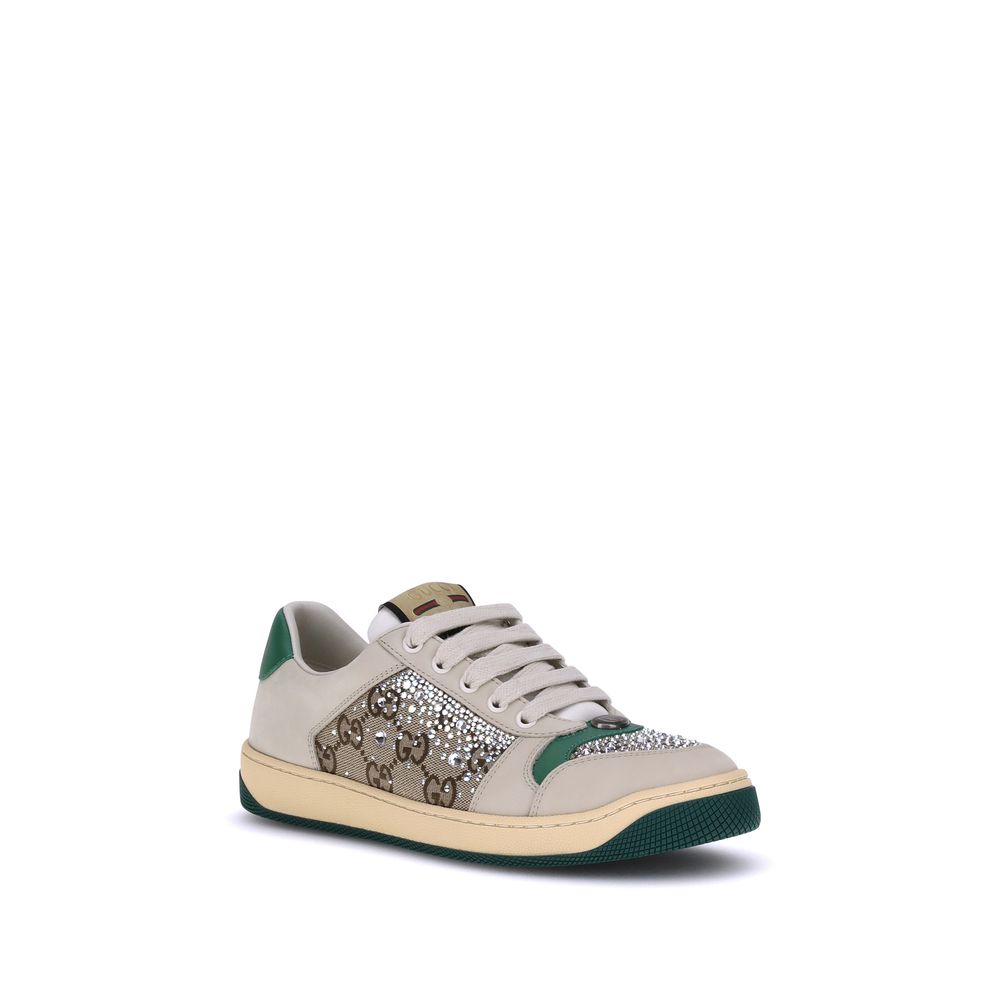 Gucci Rhinestone Screener Sneakers